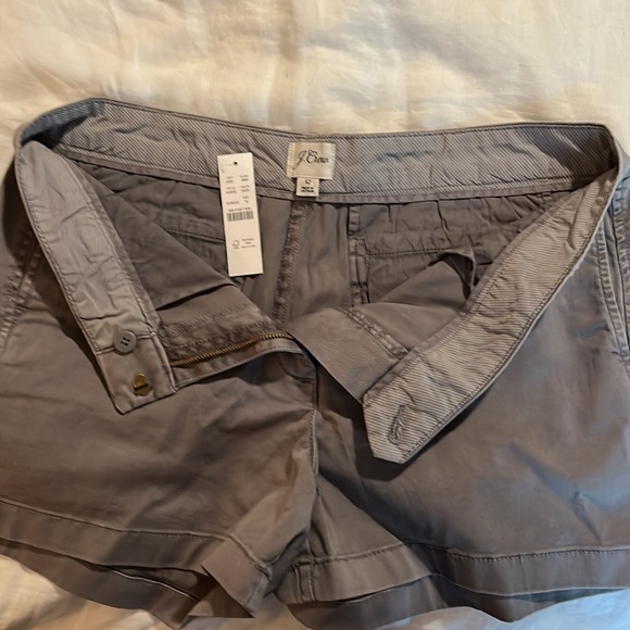 J Crew gray chino 4” shorts size 12 NWT - Picture 5 of 7